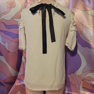 Size Small White Top Blouse As is Damaged Sugar Gloss MA*RS Gyaru Mars Tee Shirt